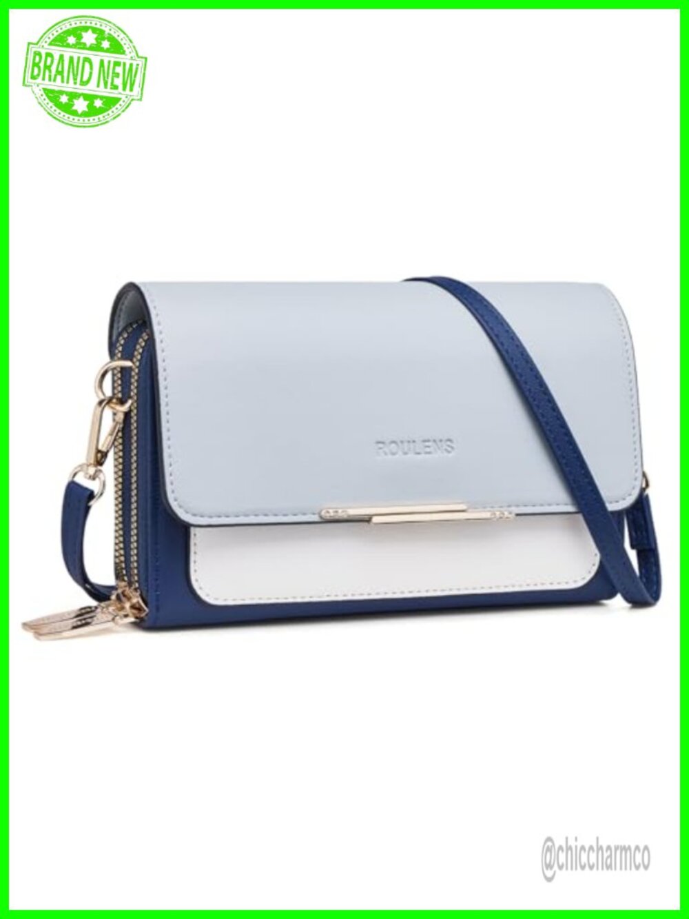 Roulens PU Leather Small Crossbody Phone Purse Wallet with Card Slots